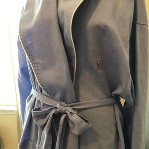 Polo Ralph Lauren Bathrobe Size S/M Blue